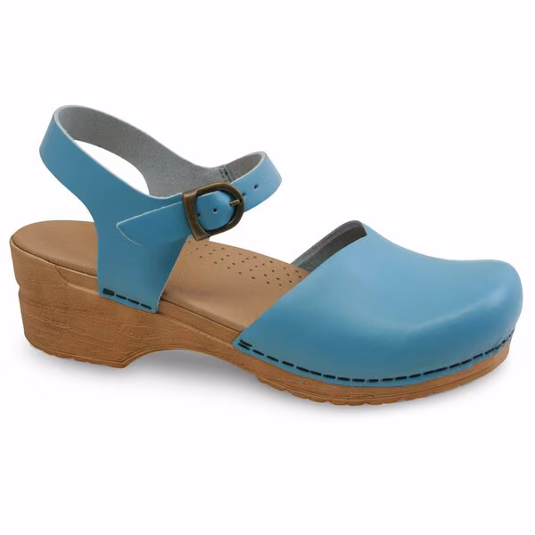 SANSI Women's Closed Toe Sandal in Teal, Size 7.5-8, PR